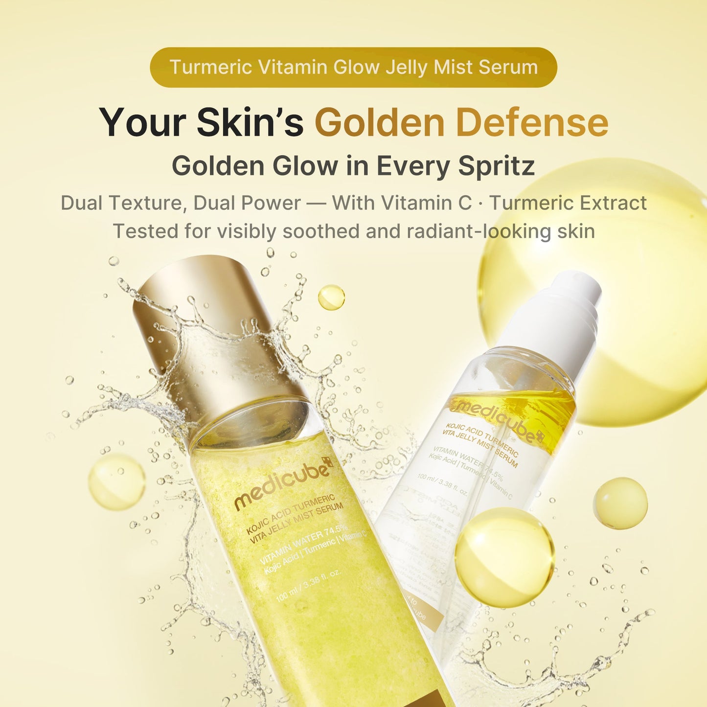Kojic Acid Turmeric Vitamin Gold Jelly Mist Serum