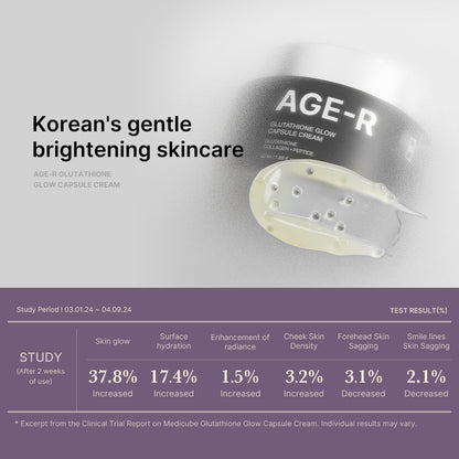 AGE-R Glutathione Glow Capsule Cream